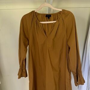 Who What Wear Long Sleeve Taupe Dress